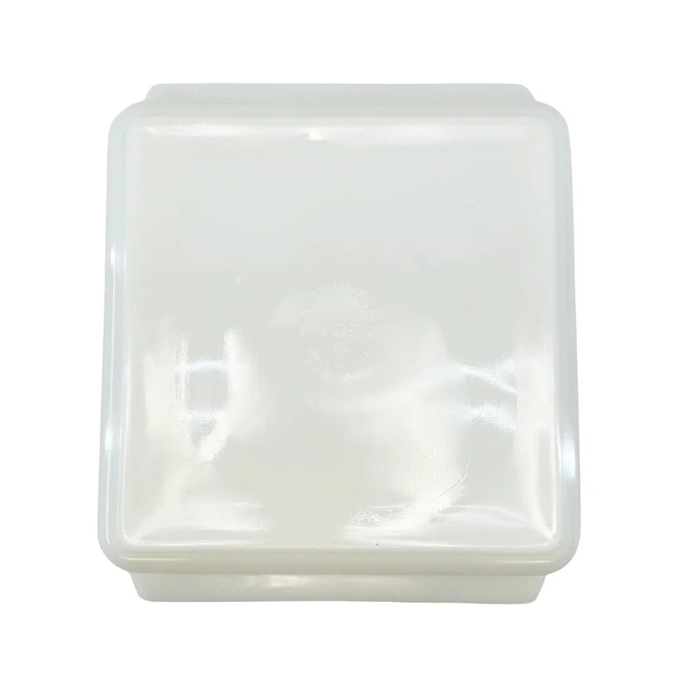VINTAGE PYREX 922 Square Casserole Dish • Butterfly gold, white • 8